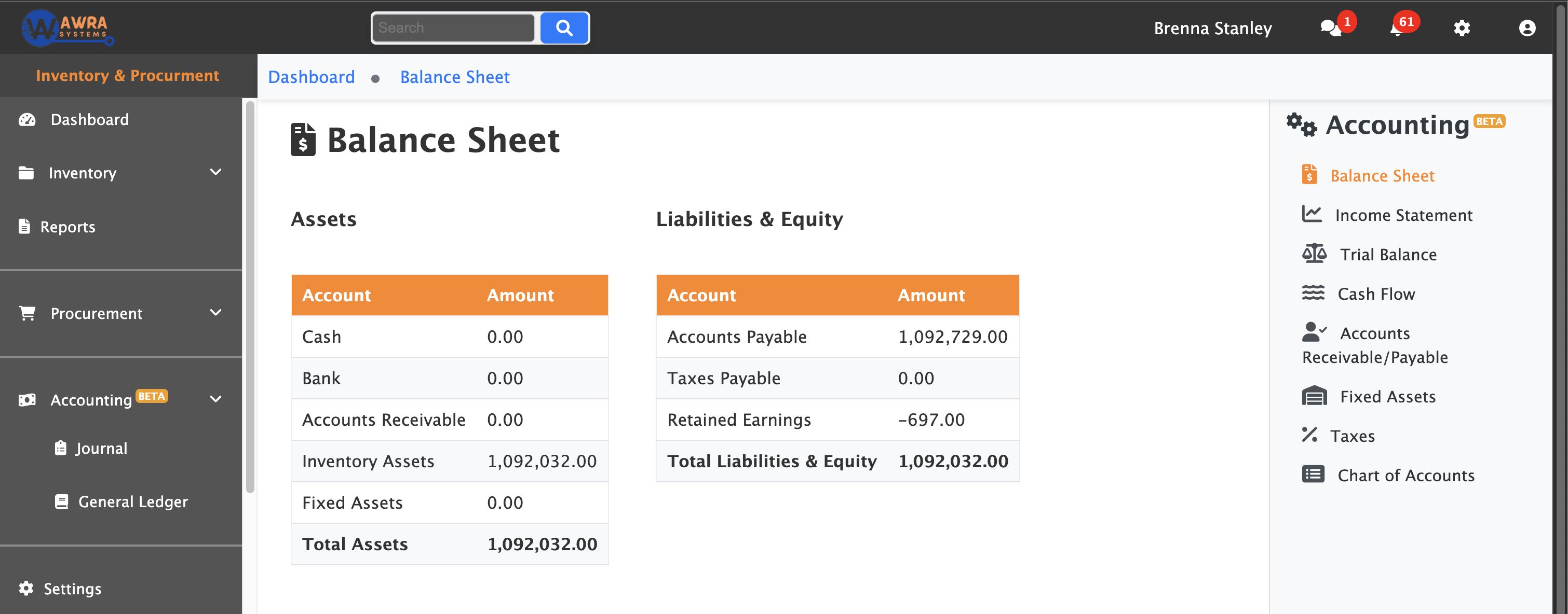 Accounting Dashboard
